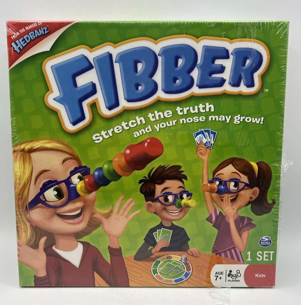 Fibber Family Board Game Spin Master Hedbanz Kids Game New Sealed Box